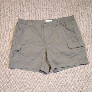 Columbia Elkhorn II Shorts Womes XL Green Hike Outdoor Active Gorpcore